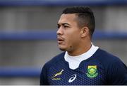 16 October 2019; Cheslin Kolbe during South Africa squad training at Fuchu Asahi Football Park in Tokyo, Japan. Photo by Ramsey Cardy/Sportsfile