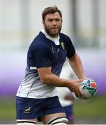 16 October 2019; Duane Vermeulen during South Africa squad training at Fuchu Asahi Football Park in Tokyo, Japan. Photo by Ramsey Cardy/Sportsfile