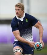 16 October 2019; Pieter Steph du Toit during South Africa squad training at Fuchu Asahi Football Park in Tokyo, Japan. Photo by Ramsey Cardy/Sportsfile