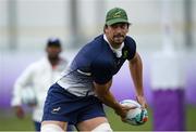 16 October 2019; Eben Etzebeth during South Africa squad training at Fuchu Asahi Football Park in Tokyo, Japan. Photo by Ramsey Cardy/Sportsfile