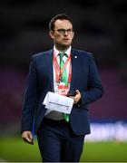 15 October 2019; FAI communications executive Daniel Kelly during the UEFA EURO2020 Qualifier match between Switzerland and Republic of Ireland at Stade de Genève in Geneva, Switzerland. Photo by Stephen McCarthy/Sportsfile