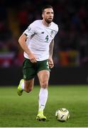 15 October 2019; Shane Duffy of Republic of Ireland during the UEFA EURO2020 Qualifier match between Switzerland and Republic of Ireland at Stade de Genève in Geneva, Switzerland. Photo by Stephen McCarthy/Sportsfile