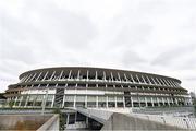 16 October 2019; The Tokyo Olympic Stadium, Tokyo 2020 Summer Olympic Games venue for the opening and closing ceremonies, football and athletics, during the Tokyo 2nd World Press Briefing venue tour ahead of the 2020 Tokyo Summer Olympic Games. The Tokyo 2020 Games of the XXXII Olympiad take place from Friday 24th July to Sunday 9th August 2020 in Tokyo, Japan, the second Summer Olympics Games to be held in Tokyo, the first being 1964. Photo by Brendan Moran/Sportsfile