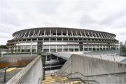 16 October 2019; The Tokyo Olympic Stadium, Tokyo 2020 Summer Olympic Games venue for the opening and closing ceremonies, football and athletics, during the Tokyo 2nd World Press Briefing venue tour ahead of the 2020 Tokyo Summer Olympic Games. The Tokyo 2020 Games of the XXXII Olympiad take place from Friday 24th July to Sunday 9th August 2020 in Tokyo, Japan, the second Summer Olympics Games to be held in Tokyo, the first being 1964. Photo by Brendan Moran/Sportsfile