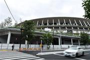 16 October 2019; The Tokyo Olympic Stadium, Tokyo 2020 Summer Olympic Games venue for the opening and closing ceremonies, football and athletics, during the Tokyo 2nd World Press Briefing venue tour ahead of the 2020 Tokyo Summer Olympic Games. The Tokyo 2020 Games of the XXXII Olympiad take place from Friday 24th July to Sunday 9th August 2020 in Tokyo, Japan, the second Summer Olympics Games to be held in Tokyo, the first being 1964. Photo by Brendan Moran/Sportsfile