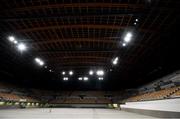 16 October 2019; The Ariake Gymnastics Centre, Tokyo 2020 Summer Olympic Games venue for gymnastics, during the Tokyo 2nd World Press Briefing venue tour ahead of the 2020 Tokyo Summer Olympic Games. The Tokyo 2020 Games of the XXXII Olympiad take place from Friday 24th July to Sunday 9th August 2020 in Tokyo, Japan, the second Summer Olympics Games to be held in Tokyo, the first being 1964. Photo by Brendan Moran/Sportsfile