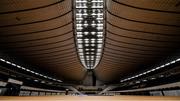 16 October 2019; The Yoyogi National Stadium, Tokyo 2020 Summer Olympic Games venue for handball, during the Tokyo 2nd World Press Briefing venue tour ahead of the 2020 Tokyo Summer Olympic Games. The Tokyo 2020 Games of the XXXII Olympiad take place from Friday 24th July to Sunday 9th August 2020 in Tokyo, Japan, the second Summer Olympics Games to be held in Tokyo, the first being 1964. Photo by Brendan Moran/Sportsfile