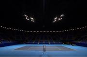 16 October 2019; Centre Court at the Ariake Tennis Park, Tokyo 2020 Summer Olympic Games venue for tennis, during the Tokyo 2nd World Press Briefing venue tour ahead of the 2020 Tokyo Summer Olympic Games. The Tokyo 2020 Games of the XXXII Olympiad take place from Friday 24th July to Sunday 9th August 2020 in Tokyo, Japan, the second Summer Olympics Games to be held in Tokyo, the first being 1964. Photo by Brendan Moran/Sportsfile