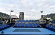 16 October 2019; Court No. 1 at the Ariake Tennis Park, Tokyo 2020 Summer Olympic Games venue for tennis, during the Tokyo 2nd World Press Briefing venue tour ahead of the 2020 Tokyo Summer Olympic Games. The Tokyo 2020 Games of the XXXII Olympiad take place from Friday 24th July to Sunday 9th August 2020 in Tokyo, Japan, the second Summer Olympics Games to be held in Tokyo, the first being 1964. Photo by Brendan Moran/Sportsfile