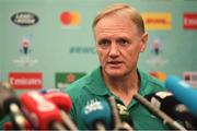 17 October 2019; Head coach Joe Schmidt during an Ireland rugby press conference at the Hilton Tokyo Bay in Urayasu, Aichi, Japan. Photo by Ramsey Cardy/Sportsfile