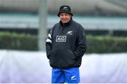 17 October 2019; Head coach Steve Hansen during a New Zealand All Blacks squad training session at Tatsuminomori Seaside Park in Tokyo, Japan. Photo by Brendan Moran/Sportsfile