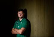 17 October 2019; Robbie Henshaw poses for a portrait following an Ireland rugby press conference at the Hilton Tokyo Bay in Urayasu, Aichi, Japan. Photo by Ramsey Cardy/Sportsfile