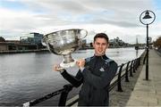 17 October 2019; Dublin footballer Davy Byrne was welcomed at sponsor AIG Insurance’s head office in Dublin today by employees to mark their recent All-Ireland wins and help launch new celebratory Car and Home Insurance discounts being announced at AIG Head Office, North Wall Quay in Dublin.  Photo by Matt Browne/Sportsfile