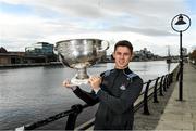 17 October 2019; Dublin footballer Davy Byrne was welcomed at sponsor AIG Insurance’s head office in Dublin today by employees to mark their recent All-Ireland wins and help launch new celebratory Car and Home Insurance discounts being announced at AIG Head Office, North Wall Quay in Dublin.  Photo by Matt Browne/Sportsfile
