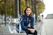 17 October 2019; Dublin Ladies footballer Niamh Collins was welcomed at sponsor AIG Insurance’s head office in Dublin today by employees to mark their recent All-Ireland wins and help launch new celebratory Car and Home Insurance discounts being announced at AIG Head Office, North Wall Quay in Dublin.  Photo by Matt Browne/Sportsfile