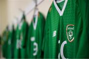 17 October 2019; Republic of Ireland dressing room ahead of the Under-15 UEFA Development Tournament match between Republic of Ireland and Latvia at Solar 21 Park in Castlebar, Mayo. Photo by Eóin Noonan/Sportsfile