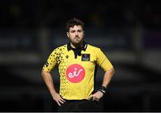 11 October 2019; Referee Ben Whitehouse during the Guinness PRO14 Round 3 match between Leinster and Edinburgh at the RDS Arena in Dublin. Photo by Harry Murphy/Sportsfile