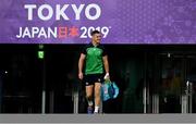 18 October 2019; Jonathan Sexton during the Ireland rugby squad captain's run at the Tokyo Stadium in Chofu, Japan. Photo by Brendan Moran/Sportsfile