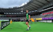 18 October 2019; Jonathan Sexton during the Ireland rugby squad captain's run at the Tokyo Stadium in Chofu, Japan. Photo by Brendan Moran/Sportsfile
