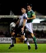 18 October 2019; Patrick Hoban of Dundalk in action against Conor McCarthy of Cork City during the SSE Airtricity League Premier Division match between Cork City and Dundalk at Turners Cross in Cork. Photo by Piaras Ó Mídheach/Sportsfile