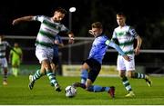 18 October 2019; Greg Bolger of Shamrock Rovers in action against Paul Doyle of UCD during the SSE Airtricity League Premier Division match between UCD and Shamrock Rovers at The UCD Bowl in Belfield, Dublin. Photo by Ben McShane/Sportsfile