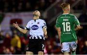 18 October 2019; Jamie McGrath of Dundalk reacts after a missed chance during the SSE Airtricity League Premier Division match between Cork City and Dundalk at Turners Cross in Cork. Photo by Piaras Ó Mídheach/Sportsfile