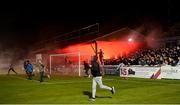 18 October 2019; Bohemians fans run onto the pitch following the SSE Airtricity League Premier Division match between St Patrick's Athletic and Bohemians at Richmond Park in Dublin. Photo by Harry Murphy/Sportsfile