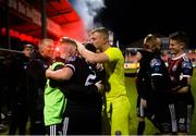 18 October 2019; Bohemians players celebrate following the SSE Airtricity League Premier Division match between St Patrick's Athletic and Bohemians at Richmond Park in Dublin. Photo by Harry Murphy/Sportsfile