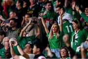 19 October 2019; Joanna Cooper, girlfriend of Ireland rugby player, Conor Murray, before the 2019 Rugby World Cup Quarter-Final match between New Zealand and Ireland at the Tokyo Stadium in Chofu, Japan. Photo by Ramsey Cardy/Sportsfile