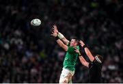 19 October 2019; Peter O'Mahony of Ireland in action against Kieran Read of New Zealand during the 2019 Rugby World Cup Quarter-Final match between New Zealand and Ireland at the Tokyo Stadium in Chofu, Japan. Photo by Ramsey Cardy/Sportsfile