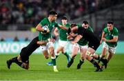 19 October 2019; Conor Murray of Ireland is tackled by Aaron Smith, left, with Sam Cane of New Zealand during the 2019 Rugby World Cup Quarter-Final match between New Zealand and Ireland at the Tokyo Stadium in Chofu, Japan. Photo by Ramsey Cardy/Sportsfile