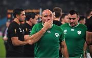 19 October 2019; An emotional Rory Best of Ireland after the 2019 Rugby World Cup Quarter-Final match between New Zealand and Ireland at the Tokyo Stadium in Chofu, Japan. Photo by Brendan Moran/Sportsfile