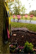 19 October 2019; Participants pass a rememberance tree adorned with medals from past races during the Great Pink Run with Glanbia, which took place in Dublin’s Phoenix Park on Saturday, October 19th 2019. Over 10,000 men, women and children took part in both the 10K challenge and the 5K fun run across three locations, raising over €600,000 to support Breast Cancer Ireland’s pioneering research and awareness programmes. The Kilkenny Great Pink Run will take place on Sunday, 20th and the inaugural Chicago run took place on October, 5th in Diversey Harbor. For more information go to www.breastcancerireland.com. Photo by Eóin Noonan/Sportsfile