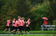 19 October 2019; Susan Pfaeffli from Crumlin, Dublin watches participants taking part during the Great Pink Run with Glanbia, which took place in Dublin’s Phoenix Park on Saturday, October 19th 2019. Over 10,000 men, women and children took part in both the 10K challenge and the 5K fun run across three locations, raising over €600,000 to support Breast Cancer Ireland’s pioneering research and awareness programmes. The Kilkenny Great Pink Run will take place on Sunday, 20th and the inaugural Chicago run took place on October, 5th in Diversey Harbor. For more information go to www.breastcancerireland.com. Photo by Eóin Noonan/Sportsfile