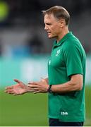 19 October 2019; Ireland head coach Joe Schmidt ahead of the 2019 Rugby World Cup Quarter-Final match between New Zealand and Ireland at the Tokyo Stadium in Chofu, Japan. Photo by Ramsey Cardy/Sportsfile