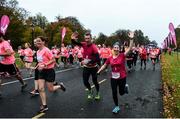 19 October 2019; Participants during the Great Pink Run with Glanbia, which took place in Dublin’s Phoenix Park on Saturday, October 19th 2019. Over 10,000 men, women and children took part in both the 10K challenge and the 5K fun run across three locations, raising over €600,000 to support Breast Cancer Ireland’s pioneering research and awareness programmes. The Kilkenny Great Pink Run will take place on Sunday, 20th and the inaugural Chicago run took place on October, 5th in Diversey Harbor. For more information go to www.breastcancerireland.com. Photo by Eóin Noonan/Sportsfile