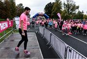 19 October 2019; Anthony Doyle from Anthony Doyle Fitness leads a warm up for participants ahead of the Great Pink Run with Glanbia, which took place in Dublin’s Phoenix Park on Saturday, October 19th 2019. Over 10,000 men, women and children took part in both the 10K challenge and the 5K fun run across three locations, raising over €600,000 to support Breast Cancer Ireland’s pioneering research and awareness programmes. The Kilkenny Great Pink Run will take place on Sunday, 20th and the inaugural Chicago run took place on October, 5th in Diversey Harbor. For more information go to www.breastcancerireland.com. Photo by Sam Barnes/Sportsfile