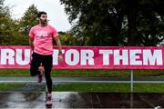 19 October 2019; Anthony Doyle of Anthony Doyle Fitness leads the mass warm up ahead of the Great Pink Run with Glanbia, which took place in Dublin’s Phoenix Park on Saturday, October 19th 2019. Over 10,000 men, women and children took part in both the 10K challenge and the 5K fun run across three locations, raising over €600,000 to support Breast Cancer Ireland’s pioneering research and awareness programmes. The Kilkenny Great Pink Run will take place on Sunday, 20th and the inaugural Chicago run took place on October, 5th in Diversey Harbor. For more information go to www.breastcancerireland.com. Photo by Sam Barnes/Sportsfile