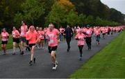 19 October 2019; Participants during the Great Pink Run with Glanbia, which took place in Dublin’s Phoenix Park on Saturday, October 19th 2019. Over 10,000 men, women and children took part in both the 10K challenge and the 5K fun run across three locations, raising over €600,000 to support Breast Cancer Ireland’s pioneering research and awareness programmes. The Kilkenny Great Pink Run will take place on Sunday, 20th and the inaugural Chicago run took place on October, 5th in Diversey Harbor. For more information go to www.breastcancerireland.com. Photo by Sam Barnes/Sportsfile