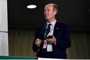 19 October 2019; Minister for Transport, Tourism and Sport Shane Ross T.D., in attendance at the 2019 Rugby World Cup Quarter-Final match between New Zealand and Ireland at the Tokyo Stadium in Chofu, Japan. Photo by Brendan Moran/Sportsfile