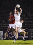 19 October 2019; Ryan Lynch of Ballaghaderreen in action against Ruaidhri O'Connor of Ballintubber during the Mayo County Senior Club Football Championship Final match between Ballaghaderreen and Ballintubber at Elvery's MacHale Park in Castlebar, Mayo. Photo by Harry Murphy/Sportsfile