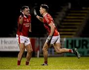 19 October 2019; Michael Plunkett of Ballintubber celebrates after scoring his side's first goal with team-mates during the Mayo County Senior Club Football Championship Final match between Ballaghaderreen and Ballintubber at Elvery's MacHale Park in Castlebar, Mayo. Photo by Harry Murphy/Sportsfile