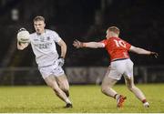 19 October 2019; Luke O'Grady of Ballaghaderreen in action against Ciaran Gavin of Ballintubber during the Mayo County Senior Club Football Championship Final match between Ballaghaderreen and Ballintubber at Elvery's MacHale Park in Castlebar, Mayo. Photo by Harry Murphy/Sportsfile