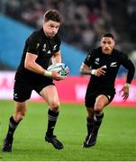 19 October 2019; Beauden Barrett of New Zealand during the 2019 Rugby World Cup Quarter-Final match between New Zealand and Ireland at the Tokyo Stadium in Chofu, Japan. Photo by Brendan Moran/Sportsfile
