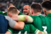 19 October 2019; Ireland captain Rory Best speaks to his team-mates after the 2019 Rugby World Cup Quarter-Final match between New Zealand and Ireland at the Tokyo Stadium in Chofu, Japan. Photo by Brendan Moran/Sportsfile