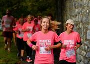 20 October 2019; Participants during the Great Pink Run with Glanbia, which took place in Kilkenny Castle Park on Sunday, October 20th 2019. Over 10,000 men, women and children took part in both the 10K challenge and the 5K fun run across three locations, raising over €600,000 to support Breast Cancer Ireland’s pioneering research and awareness programmes. The Dublin Great Pink Run took place on Saturday, 19th October in the Phoenix Park and the inaugural Chicago run took place on October, 5th in Diversey Harbor. For more information go to www.breastcancerireland.com. Photo by Seb Daly/Sportsfile