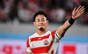 20 October 2019; Kenki Fukuoka of Japan waves to supporters after the 2019 Rugby World Cup Quarter-Final match between Japan and South Africa at the Tokyo Stadium in Chofu, Japan. Photo by Brendan Moran/Sportsfile