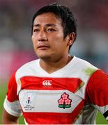 20 October 2019; A dejected Yutaka Nagare of Japan after the 2019 Rugby World Cup Quarter-Final match between Japan and South Africa at the Tokyo Stadium in Chofu, Japan. Photo by Brendan Moran/Sportsfile