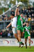 20 October 2019; Cian O'Connor of Moorefield in action against Ciarán McEnerney Aspell of Sarsfields during the Kildare County Senior Club Football Championship Final match between Moorefield and Sarsfields at St Conleth's Park in Newbridge, Kildare. Photo by Seb Daly/Sportsfile