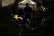 20 October 2019; Matthew Maloney of St. Rynagh's in action against Morgan Watkins of Birr during the Offaly County Senior Club Hurling Championship Final match between Birr and St Rynaghs at O'Connor Park in Tullamore, Offaly. Photo by Harry Murphy/Sportsfile